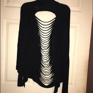 Forever 21 Ribbed Open Back Cardigan